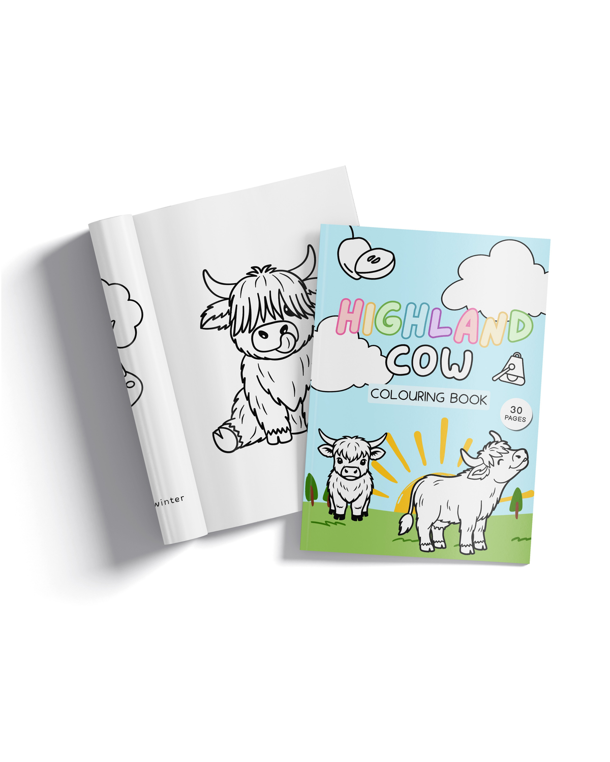 Highland Cow Colouring Book
